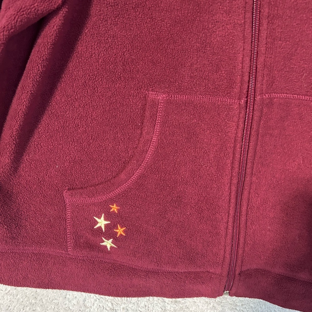 Vintage Tigger Embroidered Fleece Jacket Size Large 12-14. Disney Casual Comfort - Picture 2 of 11